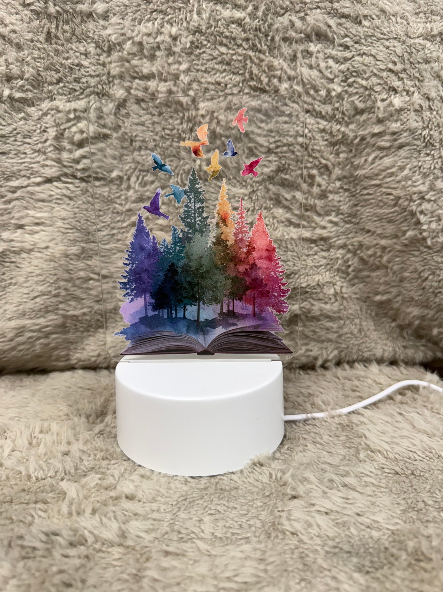 Mini canvas lamp