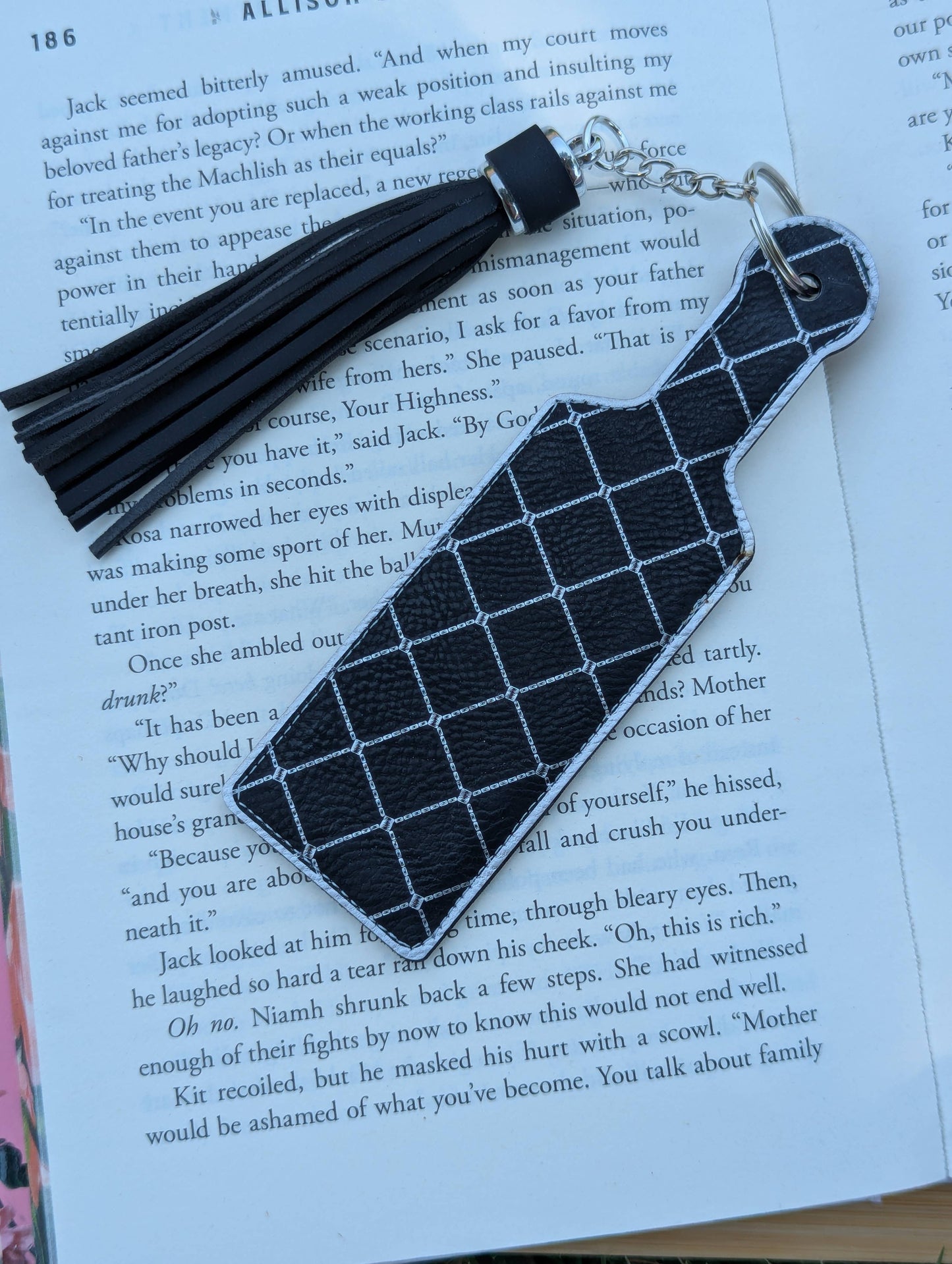 Bookish STFUATTDLAGG Paddle Faux Leather Bookmark & Keychain
